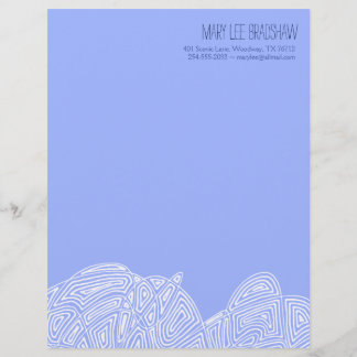 Membrete Scribbleprint Waves Lethead