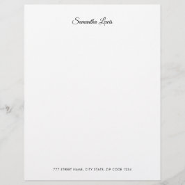 Membrete Secuencia Simple Elegante Profesional