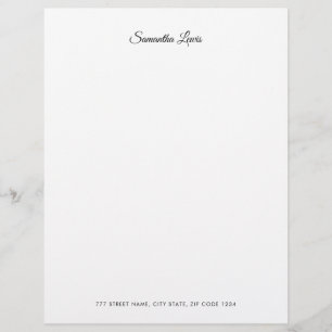 Membrete Secuencia Simple Elegante Profesional