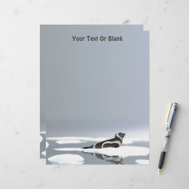 Membrete Sello De Cinta En El Hielo (Anverso/Reverso In Situ)