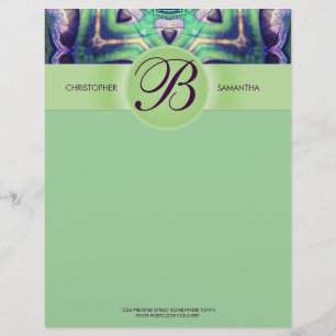 Membrete Selva Magic Love Seed Monogram Letterhead