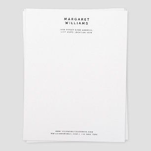 Membrete Sencillo elegante Minimalista elegante de oficina 