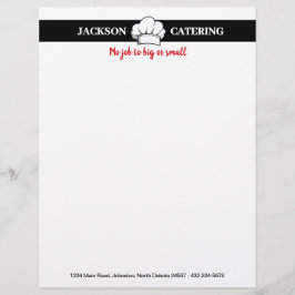 Membrete Servicio de Catering Profesional