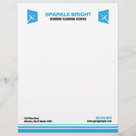 Membrete Servicio de limpieza de ventanas