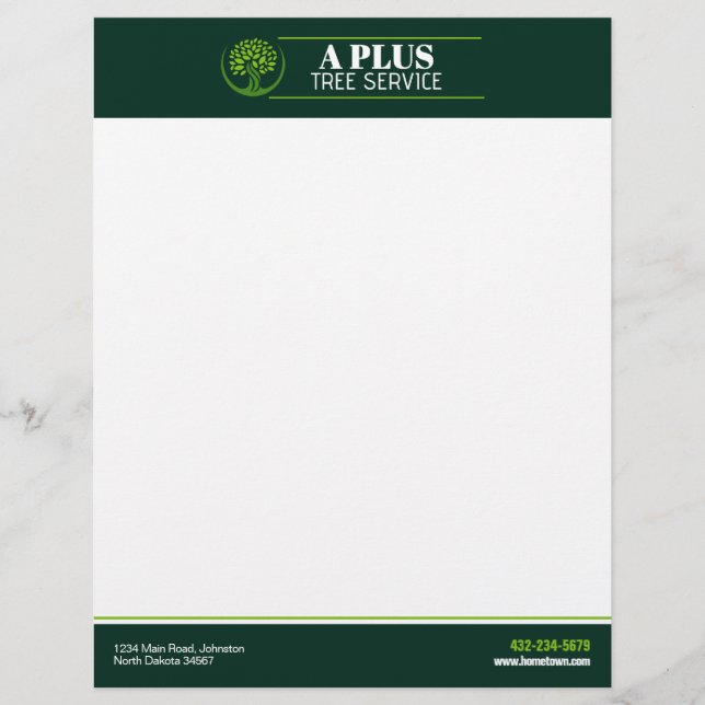 Membrete Servicio de poda de árboles (Anverso)