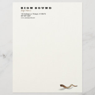 Membrete Shofar Largo - natural