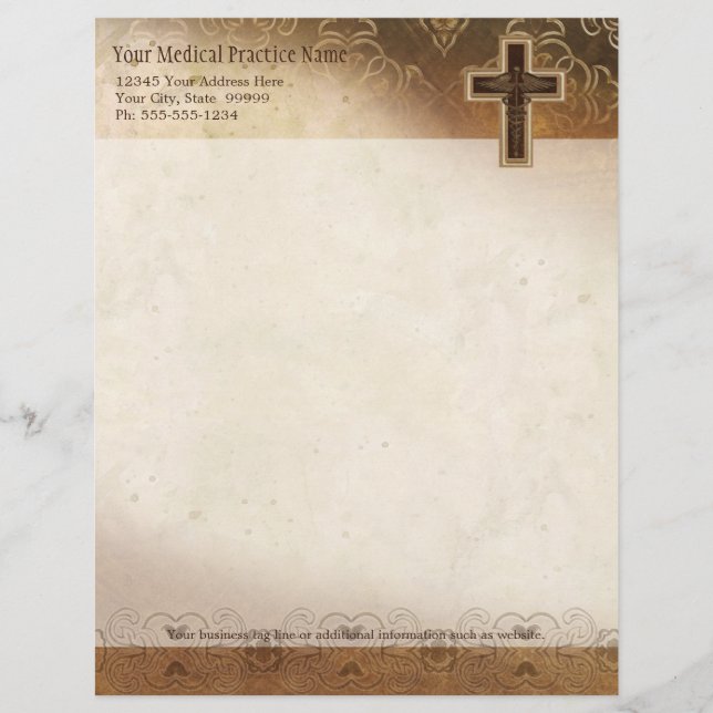 Membrete Símbolo del cristiano de la práctica del médico (Anverso)