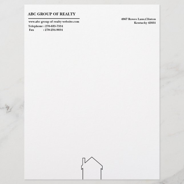 Membrete Simple Inmobiliaria  (Anverso)