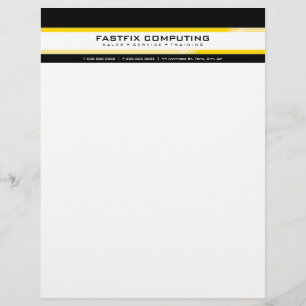 Membrete SIMPLE LETTERHEAD DE NEGOCIO :: alta tecnología 6