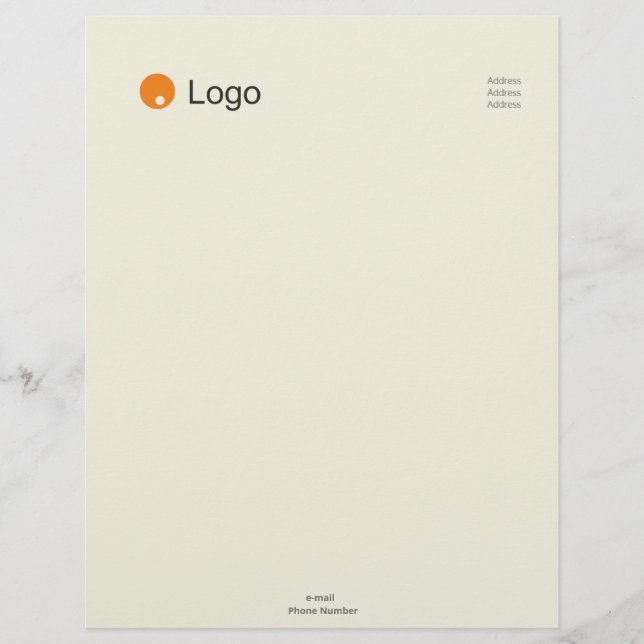 Membrete Simple Light Yellow Corporate (Anverso)