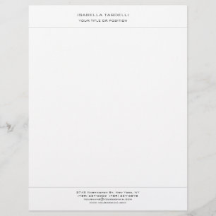 Membrete Simple profesional Minimalista moderno
