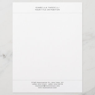 Membrete Simple profesional Minimalista moderno