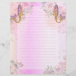 Membrete Sirena con arte para bebés por Renee Lavoie