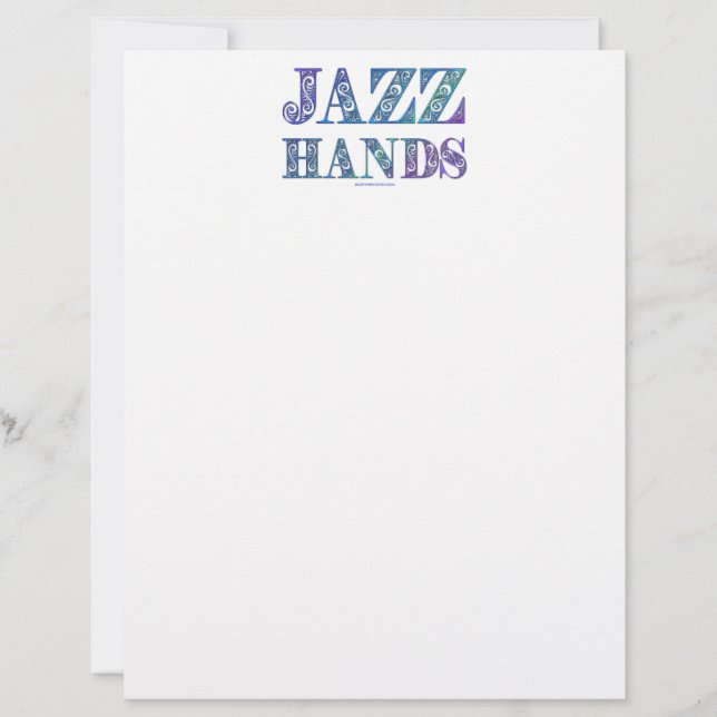 Membrete SlipperyJoe's musical de Broadway Jazz Hands queer (Anverso)