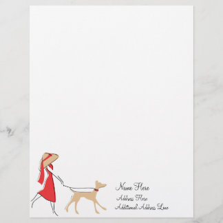 Membrete Snazzy Dog Walker