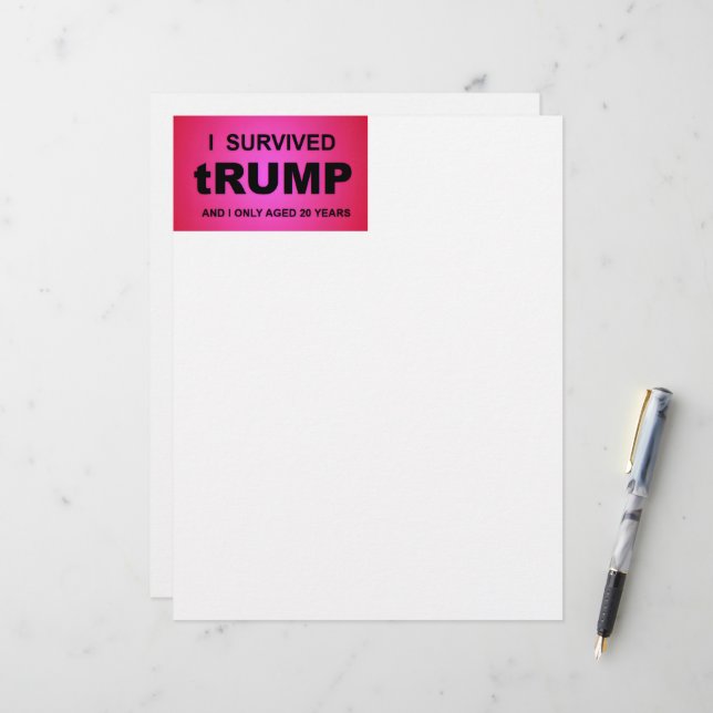Membrete Sobreviví a tRUMP (Anverso/Reverso In Situ)