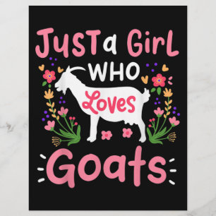 Membrete Sólo un Chica que ama a las cabras