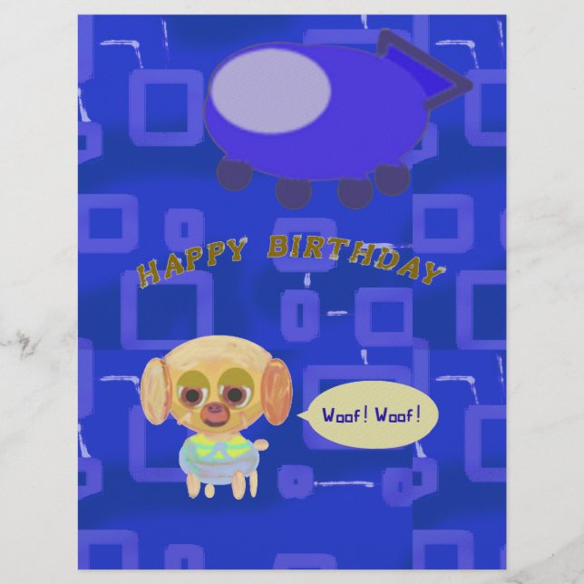 Membrete Stationery de cumpleaños (Anverso)