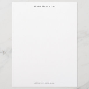 Membrete Stationery personalizada - Secuencia de comandos e