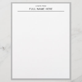 Membrete Stylish Personalized Letterhead for Thoughtful Mes