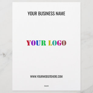 Membrete Su nombre de logotipo Sitio Web Titular personaliz