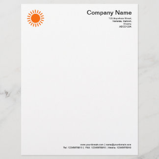 Membrete Sun 01 - Naranja