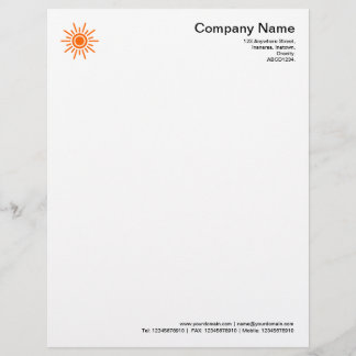 Membrete Sun 02 - Naranja