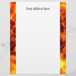 Membrete Swirly Flames