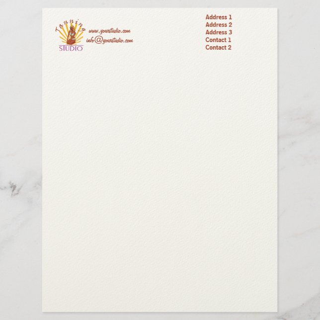 Membrete Tanning Studio - Letterhead (Anverso)