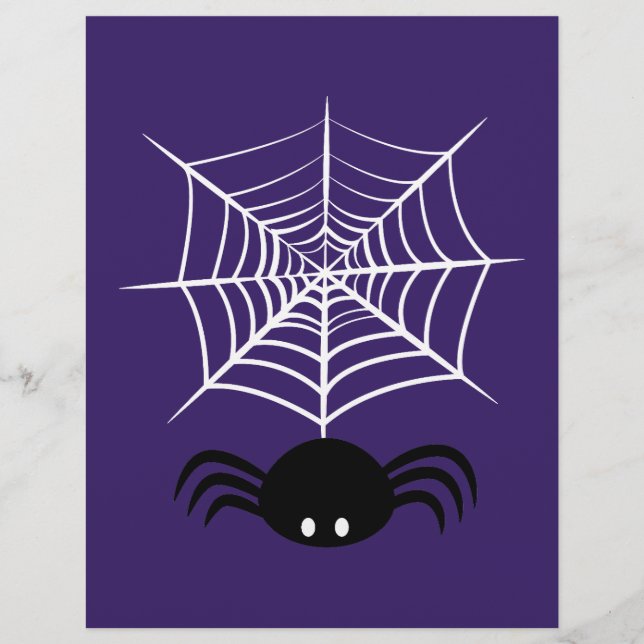 Membrete Telaraña de Halloween  (Anverso)