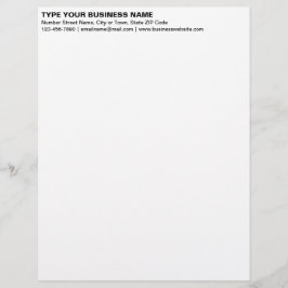 Membrete Texto de la placa negra alineado a la izquierda