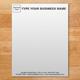 Membrete Textos negros sobre la cabecera y el pie de página