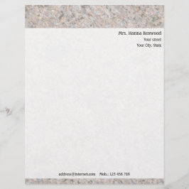 Membrete Textura personal de la roca con el remite