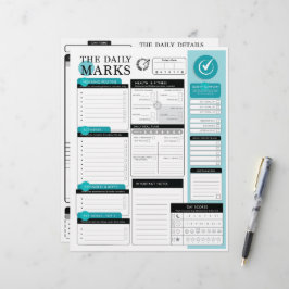 Membrete The Daily Marks - Planificación diaria detallada +