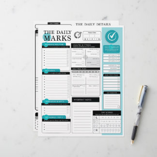 Membrete The Daily Marks - Planificación diaria detallada +