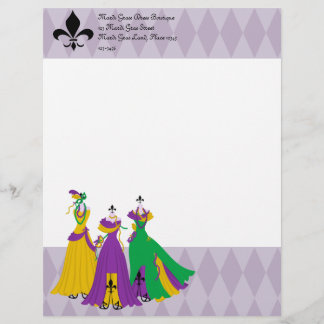 Membrete Tienda de Vestidos Mardi Gras
