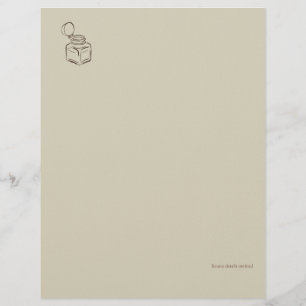 Membrete Tinte Academia Oscura – Biblioteca Vintage Minimal