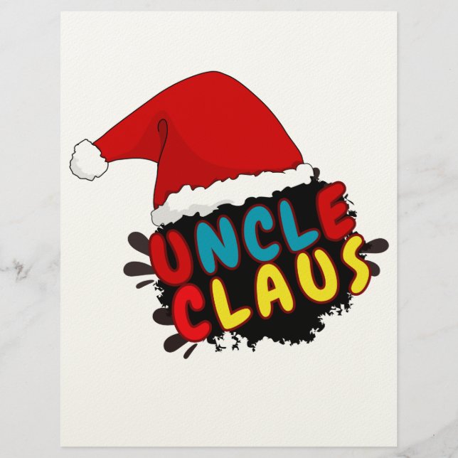 Membrete tío de navidad claus (Anverso)