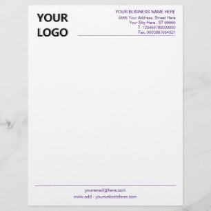 Membrete Titular comercial del logotipo del personalizado -