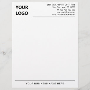 Membrete Titular del logotipo de dirección profesional