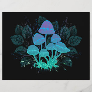 Membrete Toadstools en Bushes