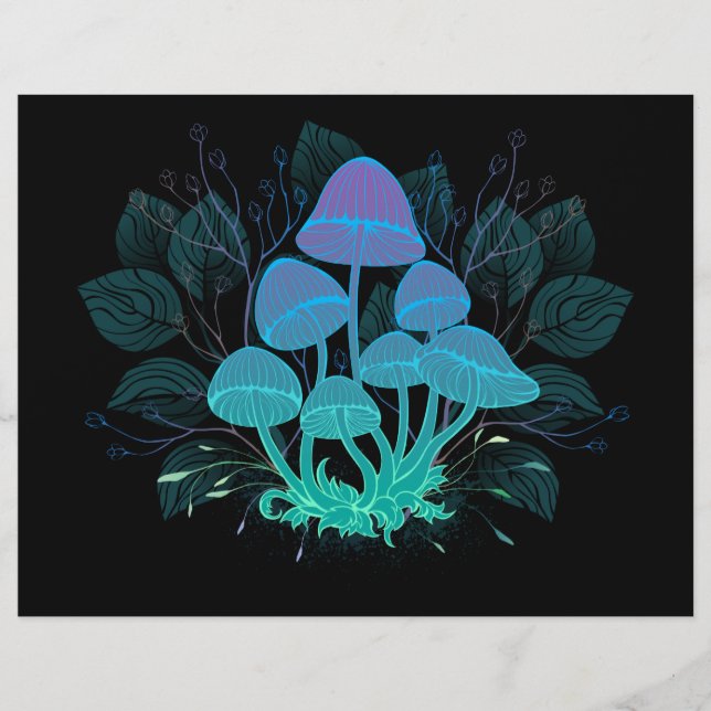 Membrete Toadstools en Bushes (Anverso)