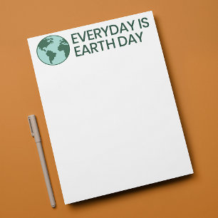 Membrete Todos los Días son el Día de la Tierra - Amante de