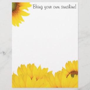 Membrete Traiga sus propios girasoles solares