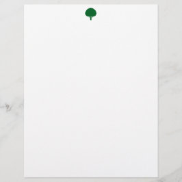 Membrete Tree Mark Letterhead Stylish Personalized Statione