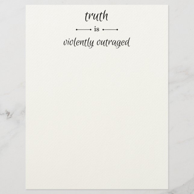 Membrete Truth or lie? (Anverso)