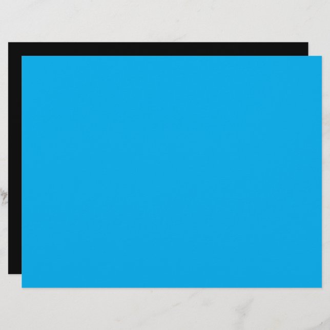 Membrete un cielo azul con un avión volando en el cielo (Anverso / Reverso)