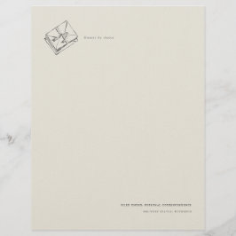 Membrete Unsent Letter- Jane Austen Inspired Letterhead