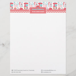 Membrete Utensilios De Tiras En Red Gingham