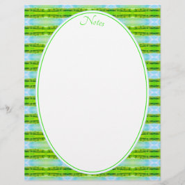 Membrete Verde anime y azul